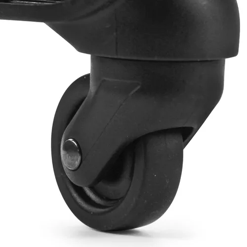 Miniatura 4 de 2 piezas de repuesto de rueda de equipaje, maleta giratoria negra resistente kit de ruedas silenciosas para reparación de bricolaje, ruedas