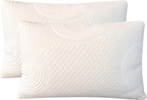 Miniatura 5 de ORGANIC TEXTILES Almohada de cama 100% hecha a mano de látex orgánico triturado con funda extraíble de algodón orgánico (viaje, paquete de 1)