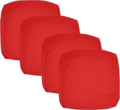 Miniatura 44 de FLYMEI Fundas para cojín de patio 24x22x4, funda impermeable para cojín de exterior, repuesto, paquete de 2, funda deslizante para cojín de asiento