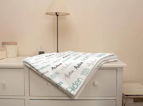 Miniatura 4 de Manta personalizada con nombre para bebés recién nacidos, mantas de bebé personalizadas para niños con nombre, mantas de bebé recién nacido, mantas