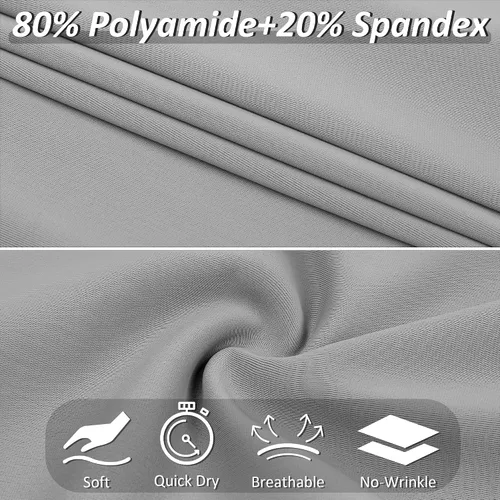 Miniatura 3 de Resinta Paquete de 5 pantalones cortos deportivos para niñas, pantalones cortos de fútbol para niños, de secado rápido, pantalones cortos