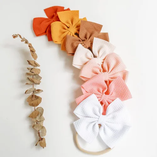 Miniatura 5 de Prohouse 30 diademas de nailon para bebé, lazos para el cabello, elásticos para bebés, niñas, recién nacidos, niños pequeños, accesorios