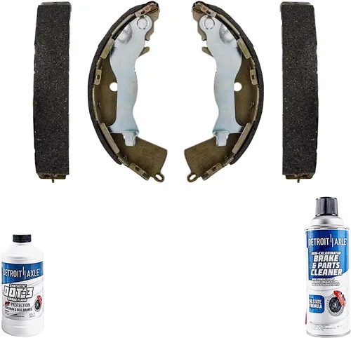 Miniatura 38 de Detroit Axle - Kit de freno trasero para Toyota Tacoma 2005-2019 de 6 orejetas, tambores de freno de disco, zapatas de freno semi-metálicas