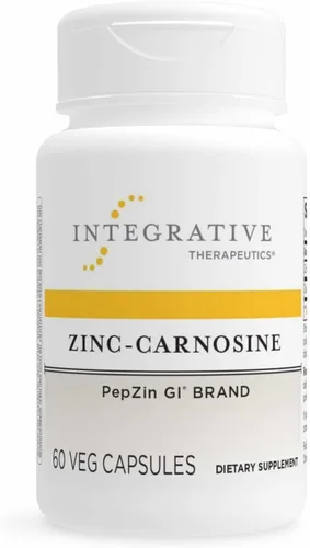 Integrative Therapeutics Zinc-Carnosine - Apoyo para la salud digestiva y del intestino* - Suplemento para el tracto gastrointestinal - Vegano, sin