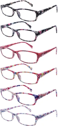 Miniatura 4 de Paquete de 5 lentes de lectura para mujer, bloqueo de luz azul, para lectores de computadora, para facilitar la visión borrosa y los ojos secos