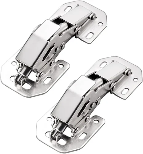 Miniatura 11 de QRity 2X Paquete de Bisagras para Puerta de Gabinete de Cocina Bisagras Ocultas para Puerta de Armario - Sin Ranura Requerida - Fácil de Instalar