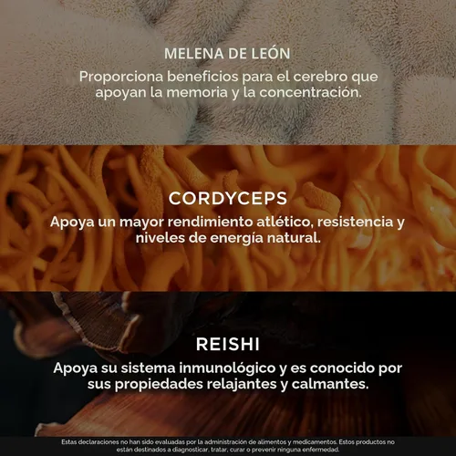 Miniatura 5 de The Genius Brand Genius Mushrooms - Suplemento a base de plantas para el sistema inmunitario, concentración y energía - Mane de León, Cordyceps