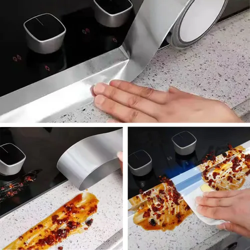 Miniatura 5 de Cinta de Aluminio para Conductos de Alta Resistencia Impermeable, Cintas Térmicas Metálicas Plateadas Premium HVAC (2"*65Pies,3.9mil), Cinta Térmica