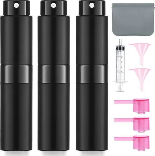 Miniatura 14 de Atomizador de Perfume Vacío de 8ML Botella de Spray de Viaje de Colonia para Recarga Dispensador Portátil de Colonia Mini Rociador para Hombres 6
