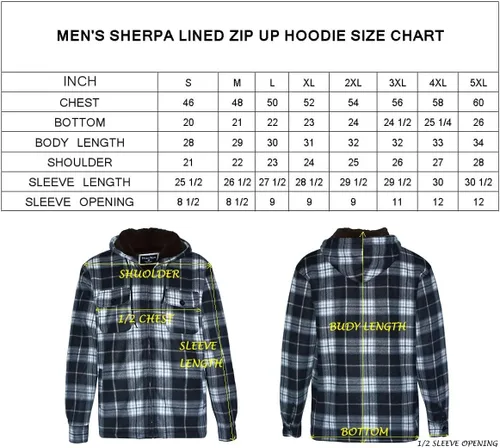Miniatura 8 de Chaqueta de franela a cuadros para hombre, de felpa con capucha, de sherpa con zíper, pesada y gruesa, cálida para invierno.