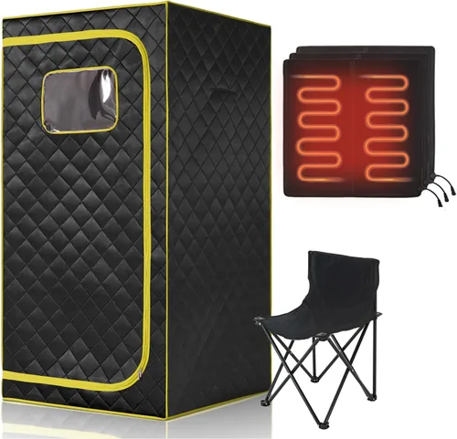 Miniatura 11 de Sauna infrarroja portátil, sauna de infrarrojos lejanos de tamaño completo, sauna personal de cuerpo completo, almohadilla de pie de calefacción