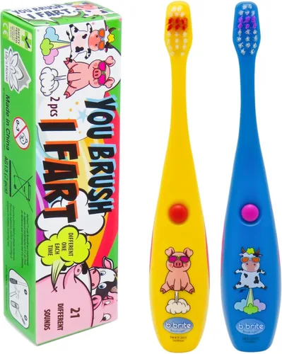 Miniatura 8 de Lily's Home Cepillo de dientes divertido para niños, cerdas suaves, temporizador de cepillado eléctrico de minutos, premio de dentista lindo niño