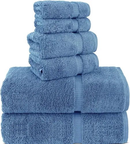 Miniatura 39 de Chakir Turkish Linens - Toallas turcas de alta calidad 100% algodón para baño, 13 x 13 pulgadas (6 toallas pequeñas, aguamarina)