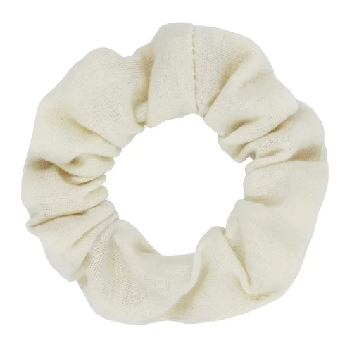 Miniatura 2 de Coleteros de algodón para el cabello, de un solo jersey, color sólido, ligas elásticas para el cabello para mujer, accesorios (beige)