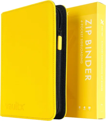Miniatura 8 de Vault X Carpeta de 4 bolsillos con cremallera para tarjetas, 160 tarjetas, material de álbum Exo-Tec premium, 20 páginas de carga lateral, carpeta