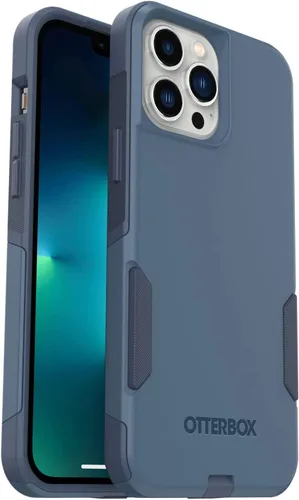OtterBox Funda para iPhone 13 Pro Max y iPhone 12 Pro Max Commuter Series - ROCK SKIP WAY, delgada y resistente, apta para bolsillo, con protección