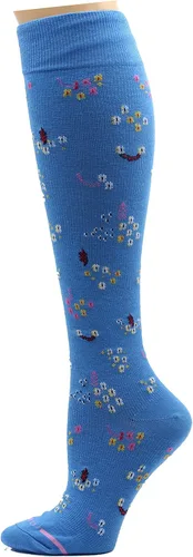Miniatura 4 de Dr. Motion Calcetines de compresión para mujer, paquete de 3 unidades, gatos, puntos, perros