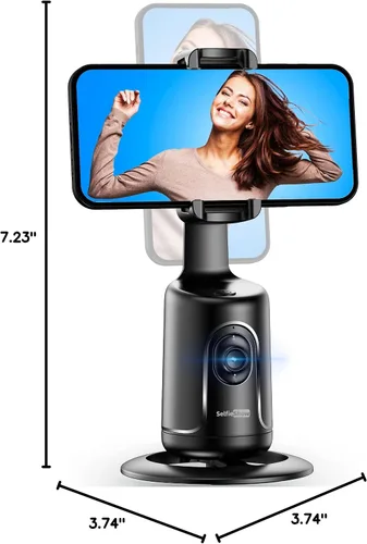 Miniatura 9 de Soporte para teléfono de seguimiento automático, trípode de seguimiento facial, portátil todo en uno, palo inteligente para selfie con rotación