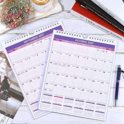 Miniatura 6 de Calendario de pared 2026, calendario de pared pequeño 2026, enero de 2026 a diciembre de 2026, 8.5 x 11 pulgadas, encuadernación de doble alambre