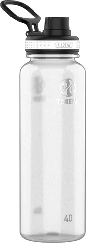 Miniatura 17 de Takeya Tritan - Botella de Agua Deportiva con Tapa de Boquilla - Sin BPA y Apta para Lavavajillas - Botella Reutilizable con Asa en la Tapa - Rosa