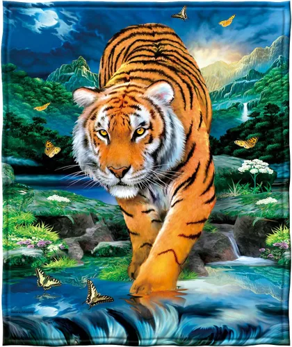 Miniatura 7 de Dawhud Direct Manta de forro polar de águila, 50 x 60 pulgadas, estampado de águila voladora, felpa súper suave, unisex, color Iii Eagle Clouds