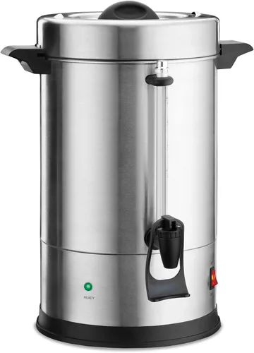 Miniatura 6 de Waring Urna de café comercial, percolador eléctrico de acero inoxidable con capacidad de 30 tazas, sistema de calentador dual para cocinas