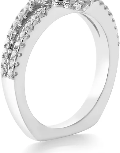 Miniatura 3 de Gem Stone King Anillo de plata de ley 925 con amatista púrpura para mujer (1.25 quilates, piedra natal ovalada disponible en tallas 5, 6, 7, 8, 9)