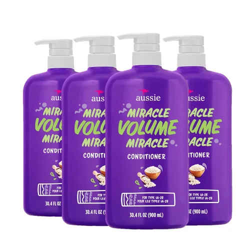 Miniatura 9 de Aussie Miracle Volume Champú, sin parabenos, voluminizante, 30.4 onzas, paquete de 4