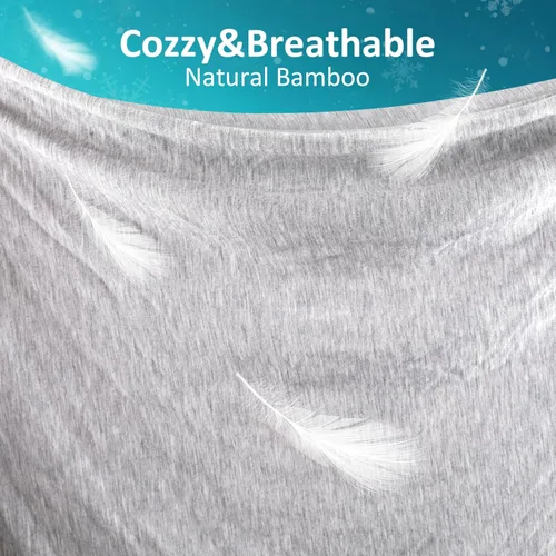 Miniatura 5 de Fotgear Manta refrescante de bambú – Manta de verano suave de doble cara, manta de cama fría transpirable para sudores nocturnos, sofá, oficina