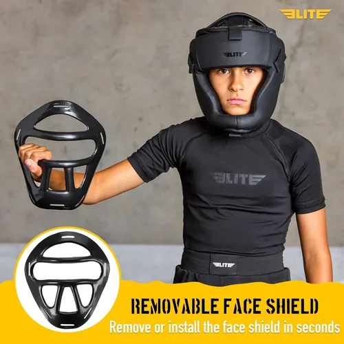 Miniatura 3 de Elite Sports Mejor Casco de Boxeo para Niños Casco de Lucha para Jóvenes para Edades de 4 a 13 Años MMA Kickboxing Muay Thai BJJ Karate Protector