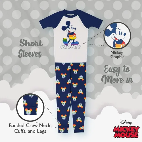 Miniatura 4 de Disney Mickey Mouse Toys Story - Conjunto de pijama de algodón ajustada de 2 piezas para niños Fam_love Mickey