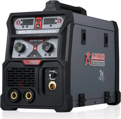 Miniatura 2 de MTS-205 205 Amp MIG/TIG-Antorcha/Stick Arc Combo Soldador, Soldadura Aluminio (MIG) 110/230V Doble Voltaje Soldadura Nuevo