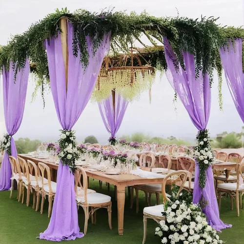 Miniatura 56 de DUOBAO Cortina de gasa rosa, 2 paneles de 29 x 96 pulgadas, cortinas de telón de fondo de boda, cortinas de playa transparentes para sala de estar