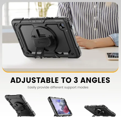 Miniatura 5 de Timecity Funda para Samsung Galaxy Tab A7 Lite 2021 de 8.7 pulgadas SM-T220/T225/T227 con protector de pantalla, resistente funda protectora