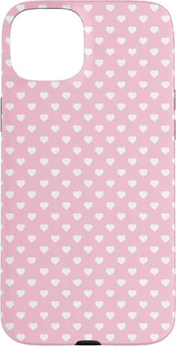 Miniatura 9 de Funda para iPhone 11 Pro Max con diseño de corazones, color rosa claro, blanco y rosa claro para mujeres y niñas
