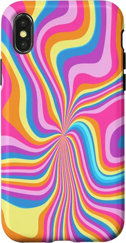 Miniatura 5 de iPhone 12 mini Groovy Liquid Swirl Retro 70's 80's Trippy Psychedelic Phone Case