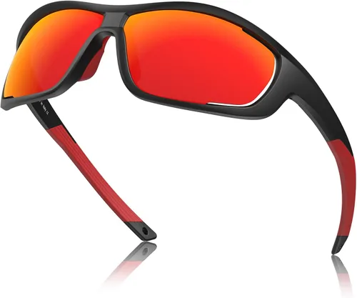 Miniatura 9 de CARFIA Lentes de sol deportivos polarizados para hombres y mujeres, lentes únicos laterales de ventilación para béisbol, correr, ciclismo 2. Marco