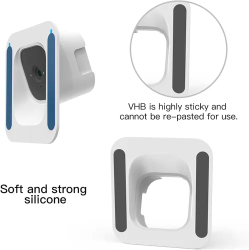 Miniatura 2 de HOLACA Soporte de ventana para Blink Mini/Mini2, inclinación de 20 grados (arriba/abajo/izquierda/derecha) Soporte de montaje flexible adhesivo