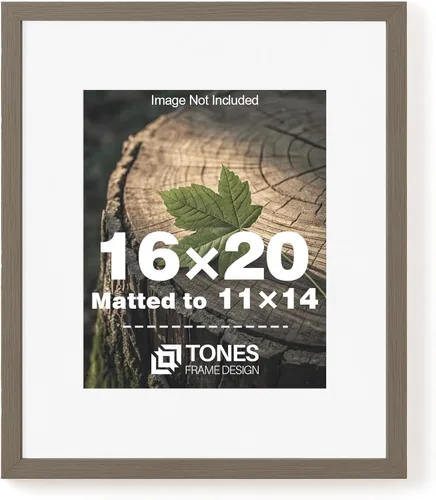 Miniatura 29 de TONES FRAME DESIGN Juego de 2 portarretratos de 5 x 7 pulgadas con acabado de chapa de madera maciza de roble de 5 x 7 pulgadas con paspartú de 4 x
