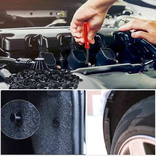 Miniatura 7 de Nilight 100 clips de remache de nailon para GM 21030249 para Ford N807389S para Chrysler 6503598, 1 removedor de sujetadores adicionales Para GM