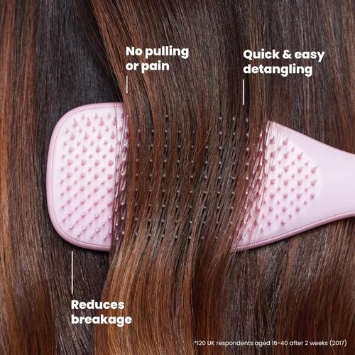 Miniatura 4 de Tangle Teezer Cepillo Desenredante Ultimate para Cabello Húmedo y Seco, Elimina Nudos y Reduce la Rotura para Todo Tipo de Cabello, Rosa Millennial