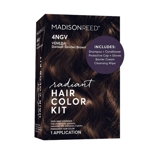 Miniatura 84 de Madison Reed - Kit de color de cabello radiante, tinte permanente para el cabello, 100 % cobertura de canas, sin amoníaco, castaño Catania 5NGM