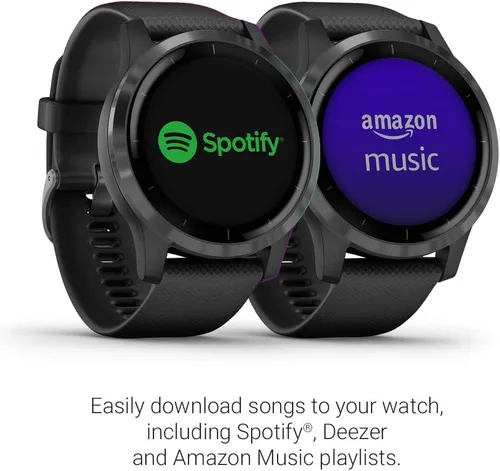 Miniatura 5 de Reloj inteligente Garmin vivoactive 4 con GPS, características de música, monitoreo de energía corporal, entrenamientos animados, sensores de Negro