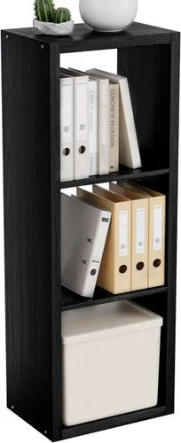 Miniatura 19 de VDNEND Organizador de Almacenamiento en Cubos Estantería, Estante Cúbico Decorativo de 11 pulgadas con Respaldo Abierto y Borde Engrosado, Marrón
