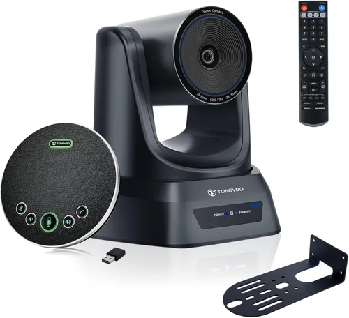 Miniatura 10 de TONGVEO Cámara PTZ de Zoom Óptico 3X HDMI USB 3.0 1080P 60fps 114-Grados de Ángulo Amplio para Videoconferencia, Reunión de Negocios, Transmisión