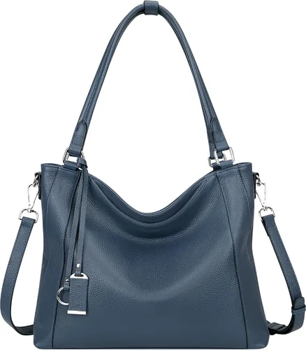Miniatura 17 de Over Earth Genuine Leather Purses for Women Large Hobo Bags Lady Shoulder Handbags with Detachable Strap