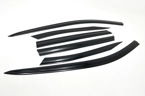 Miniatura 2 de AUTOCLOVER - Juego de 6 protectores de lluvia con cinta adhesiva para Hyundai Tucson 2022 2023 2024 2025 / deflectores de ventana, persianas