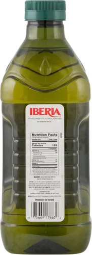 Miniatura 2 de Iberia Aceite de aguacate y girasol (1.5 litros) para cocinar a alta temperatura, freír, hornear, salsas caseras, aderezos y adobos, 51 onzas