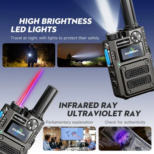 Miniatura 7 de Walkie Talkies de largo alcance ilimitado gratuito de por vida para adultos, radios bidireccionales rápidas 4G LTE PoC de larga distancia