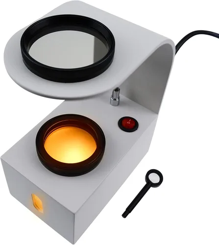 Luz LED polariscopio con filtros giratorios de vidrio, probador polarizador de joyas, lupa, herramientas de identificación de gemas para uso en